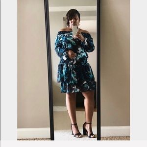 Michael Kors Off The Shoulder Floral Dress